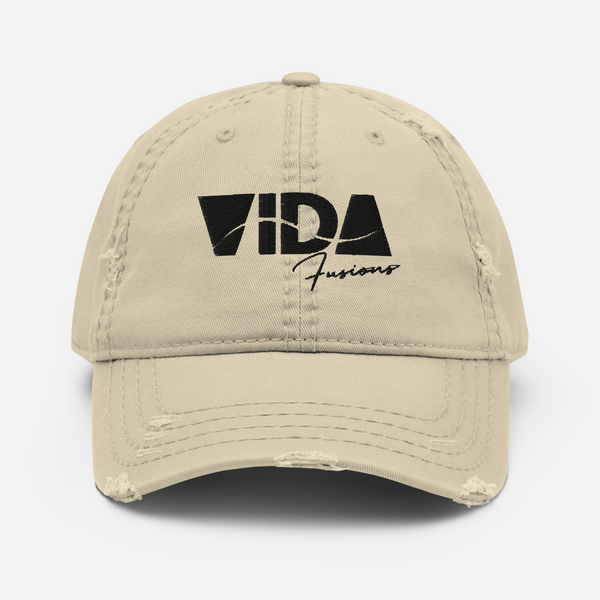 Vida Fusions Khaki Distressed Hat